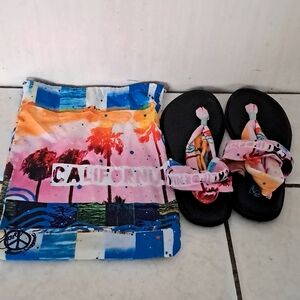 SANUK ALOHA YOGA SLINGS SIZE 10